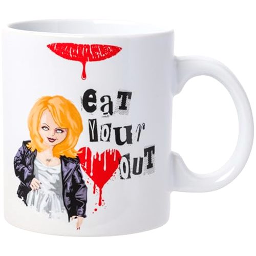 Silver Buffalo Chucky Eat Your Heart Out Scary Ceramic Mug