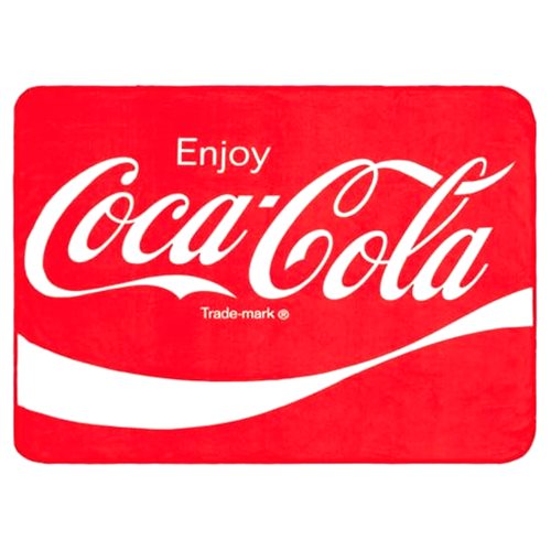 Silver Buffalo Coca-Cola Classic Logo Fleece Throw Blanket