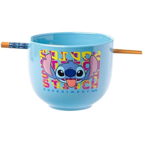 Silver Buffalo Disney Lilo and Stitch Experiment 626 Ceramic Ramen Noodle Rice