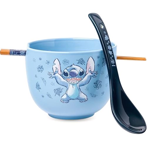 Silver Buffalo Disney Lilo and Stitch Hands Up Leaves and Flowers Ceramic