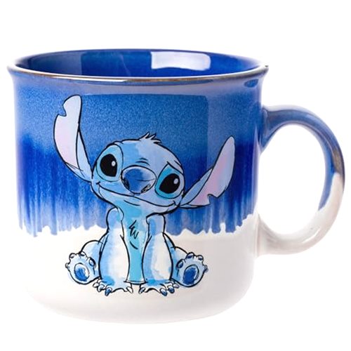 Silver Buffalo Disney Lilo and Stitch Ohana Means Family Reactive Glaze
