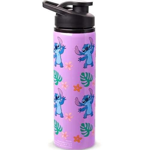 Silver Buffalo Disney Lilo and Stitch Tropical Sitting Stitch Double Walled