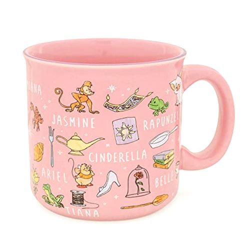 Silver Buffalo Disney Princess Icons Ceramic Camper Mug