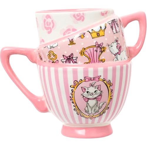 Silver Buffalo Disney The Aristocats Featuring Marie Stacked Teacup 3D
