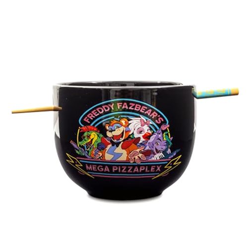 Silver Buffalo Five Nights At Freddy's Mega Pizzaplex Ceramic Ramen Dinnerware