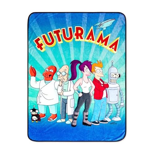 Silver Buffalo Futurama Planet Express Crew Fleece Throw Blanket