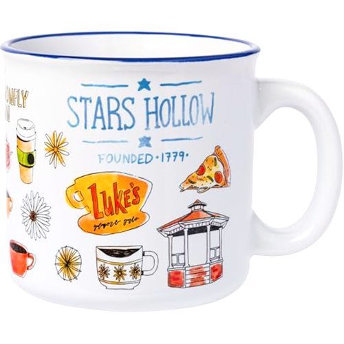 Silver Buffalo Gilmore Girls Luke's Featuring Iconic Stars Hollow Locations