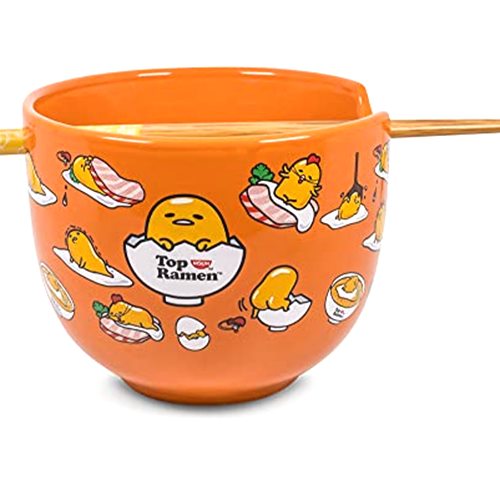 Silver Buffalo Gudetama Japanese Ceramic Dinnerware Set