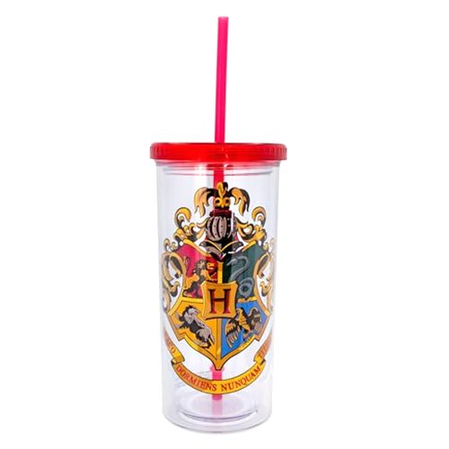 Silver Buffalo Harry Potter Hogwarts Crest Plastic Carnival Cup
