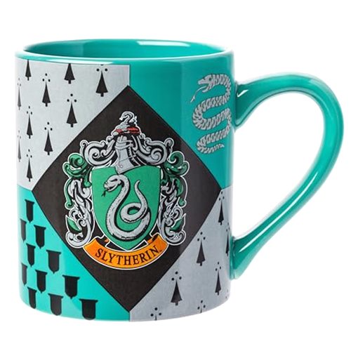 Silver Buffalo Harry Potter Hogwarts Slytherin House Crest Ceramic Mug