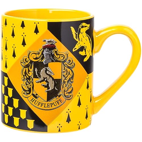 Silver Buffalo Harry Potter Hufflepuff House Crest Ceramic Mug