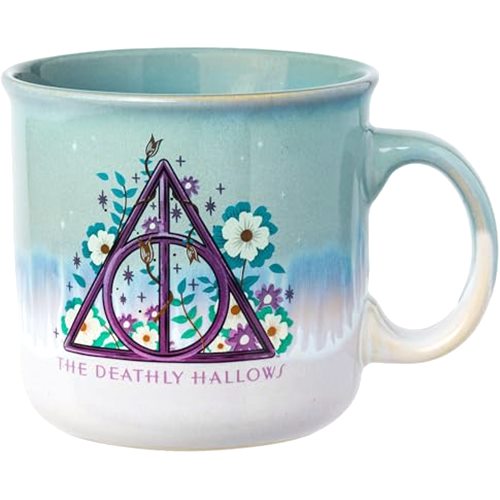 Silver Buffalo Harry Potter The Deathly Hallows Reactive Glaze Ceramic Camper