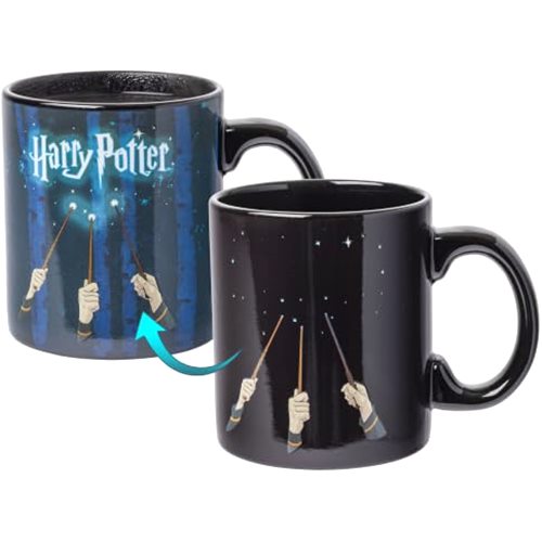 Silver Buffalo Harry Potter Wand Reveal Heat Reveal Ceramic Mug