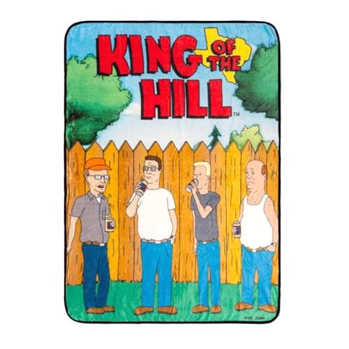 Silver Buffalo King of The Hill Sublimated Flannel Throw
