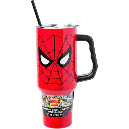 Silver Buffalo Marvel Spider-Man Double Walled Stainless Steel Tumbler