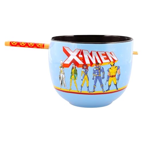 Silver Buffalo Marvel X-Men Characters Ceramic Ramen Dinnerware Set