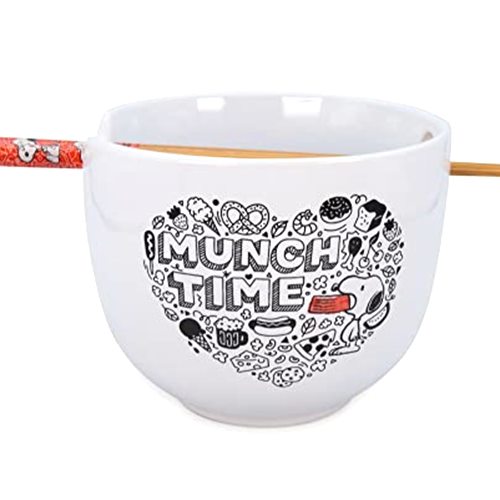 Silver Buffalo Peanuts Munch Time Ceramic Dinnerware Set