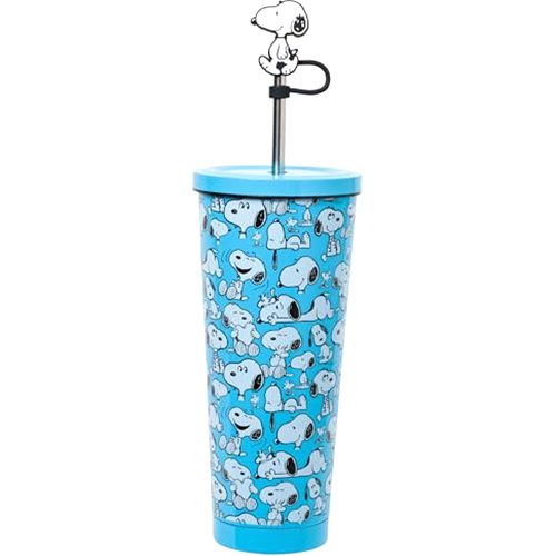 Silver Buffalo Peanuts Snoopy Expression Stainless Steel Tumbler
