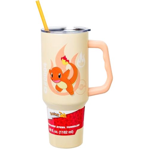 Silver Buffalo Pokémon Featuring Charmander Stainless Steel Tumbler
