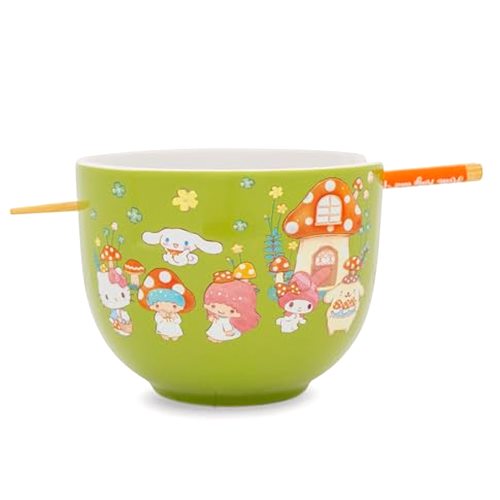 Silver Buffalo Sanrio Hello Kitty and Friends Mushroom Crew Ceramic Dinnerware
