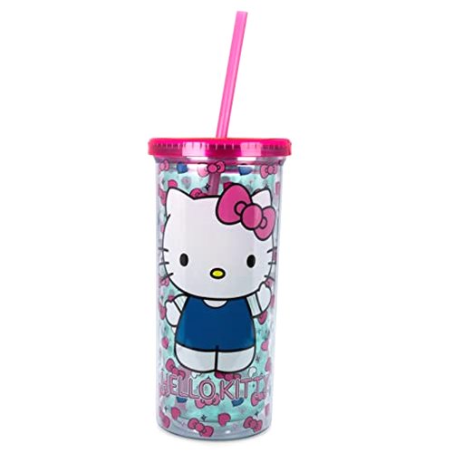 Silver Buffalo Sanrio Hello Kitty Bows and Hearts Carnival Cup