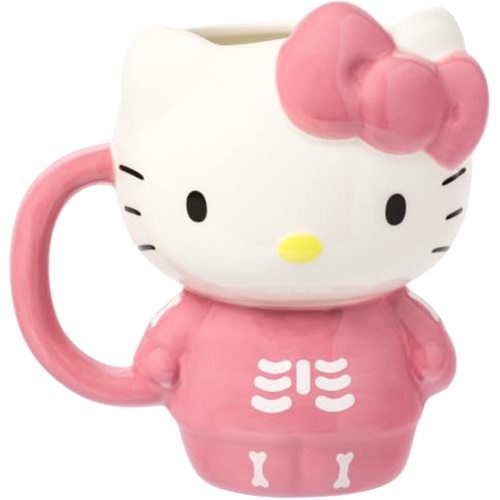 Silver Buffalo Sanrio Hello Kitty Halloween Spooky Pink Skeleton Costume