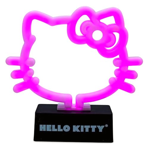 Silver Buffalo Sanrio Hello Kitty Neon LED Lamp Room Decor Mood Light
