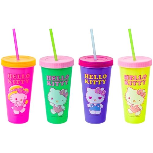 Silver Buffalo Sanrio Hello Kitty Summertime Gardening 4-Pack Color Changing