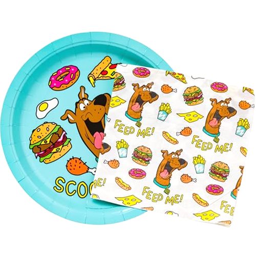 Silver Buffalo Scooby Doo Scooby Snacks 32 Pack Partyware Disposable Paper