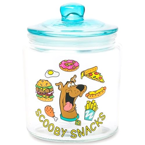 Silver Buffalo Scooby Doo Scooby Snacks Glass Cookie Snack Candy Jar