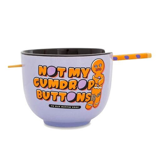 Silver Buffalo Shrek Gingerbread Man "Not My Gumdrop Buttons" Ceramic Ramen