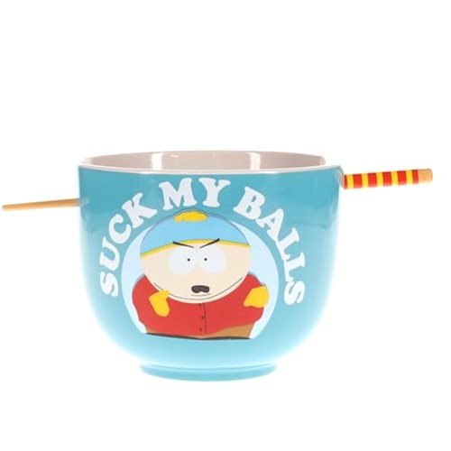 Silver Buffalo South Park Eric Cartman "Suck My Balls" Ceramic Ramen