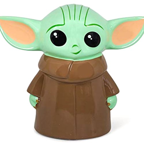 Silver Buffalo Star War's The Mandalorian The Child Large Ceramic Coin Bank