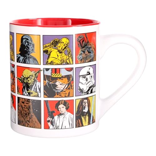 Silver Buffalo Star Wars Episode 4 Character Grid Ceramic Mug