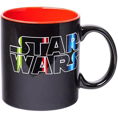 Silver Buffalo Star Wars Lightsaber Logo Heat Reveal Ceramic Coffee Mug