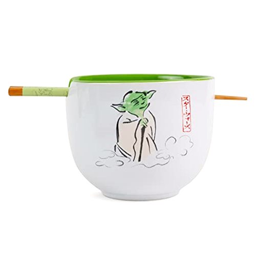 Silver Buffalo Star Wars Yoda May The Force Be With You Ceramic Dinnerware Set