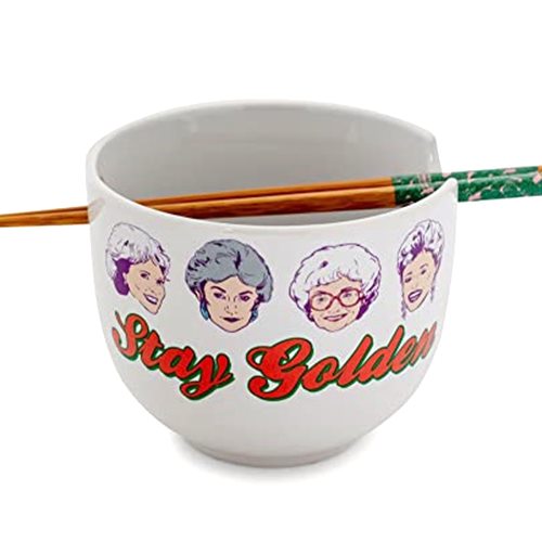 Silver Buffalo The Golden Girls "Stay Golden" Japanese Ceramic Dinnerware Set