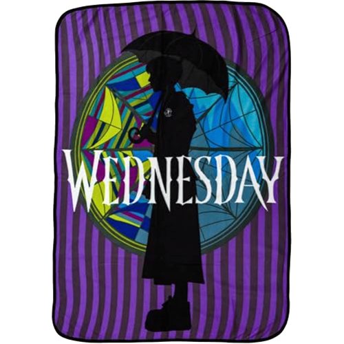 Silver Buffalo Wednesday The Addams Family Silhouette 45" x 60" Fleece Throw