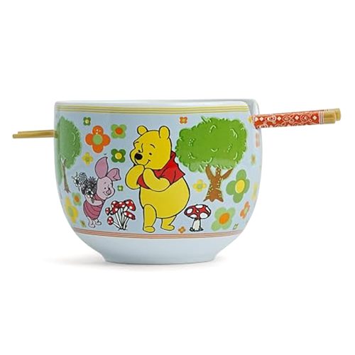 Silver Buffalo Winnie The Pooh Disney Friends Ceramic Ramen Dinnerware Set